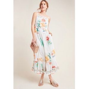 Anthropologie Farm Rio Floral Maxi Dress